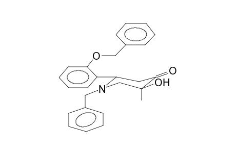 1-BENZYL-3A-HYDROXY-3E-METHYL-6E-(2-BENZYLOXYPHENYL)-4-PIPERIDONE