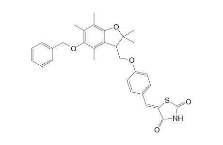 5-[4-(5-Benzyloxy-2,3-dihydro-2,2,4,6,7-pentamethylbenzofuran-3-ylmethoxy)phenylmethylene]thiazolidine-2,4-dione