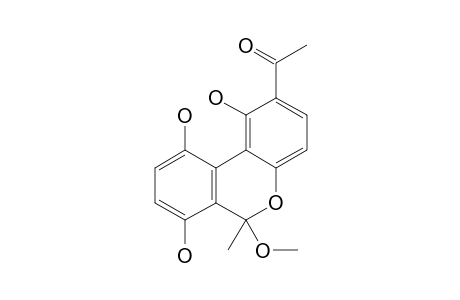 1-(1,7,10-trihydroxy-6-methoxy-6-methylbenzo[c]chromen-2-yl)ethanone