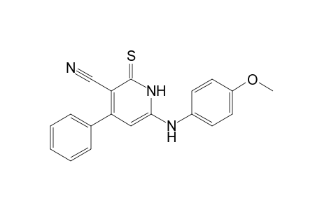 2H-Thiopyran-5-carbonitrile, 6-amino-2-[(4-methoxyphenyl)imino]-4-phenyl-