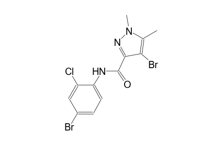 4-bromo-N-(4-bromo-2-chlorophenyl)-1,5-dimethyl-1H-pyrazole-3-carboxamide