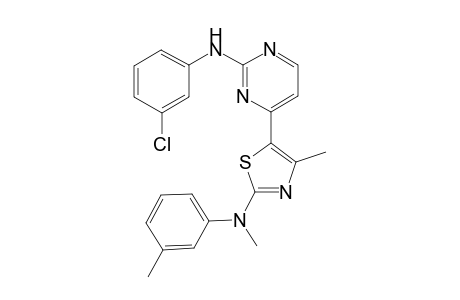 {4-[2-(m-Tolyl-(methyl)-amino)-4-methyl-thiazol-5-yl]-pyrimidin-2-yl}-(3-chloro-phenyl)-amine