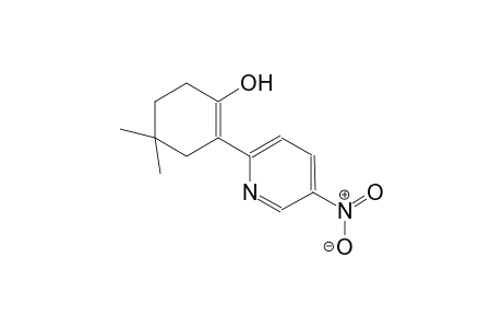4,4-dimethyl-2-(5-nitro-2-pyridinyl)-1-cyclohexen-1-ol