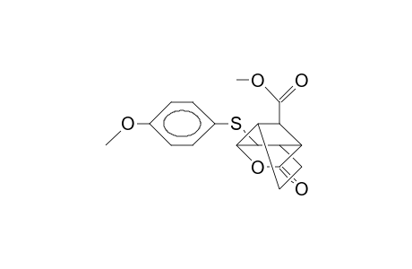 Methyl-(2sr, 7RS)-2-(4'-methoxyphenylthio)-4-oxa-5-oxotricyclo-[4.4.0.0(3,8)]-decan-7-carboxylate