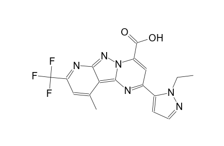 pyrido[2',3':3,4]pyrazolo[1,5-a]pyrimidine-4-carboxylic acid, 2-(1-ethyl-1H-pyrazol-5-yl)-10-methyl-8-(trifluoromethyl)-