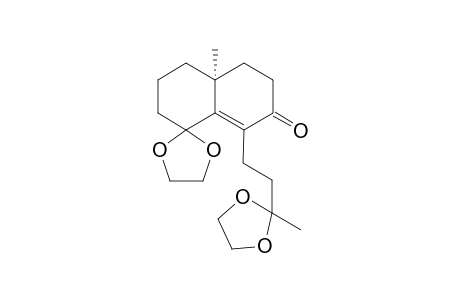 (4as-5,5-(ethylendioxy)-1-[3,3-(ethylendioxy)butyl]-4,4a,5,6,7,8-hexahydro-4a-methyl-2(3H)-naphthalenone