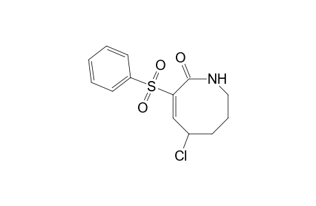 2(1H)-Azocinone, 5-chloro-5,6,7,8-tetrahydro-3-(phenylsulfonyl)-, (E)-