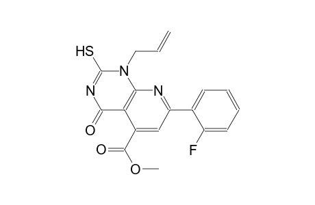 pyrido[2,3-d]pyrimidine-5-carboxylic acid, 7-(2-fluorophenyl)-1,4-dihydro-2-mercapto-4-oxo-1-(2-propenyl)-, methyl ester