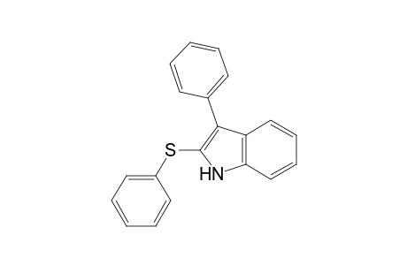 1H-Indole, 3-phenyl-2-(phenylthio)-