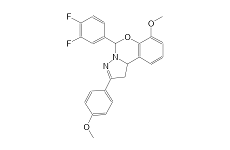 pyrazolo[1,5-c][1,3]benzoxazine, 5-(3,4-difluorophenyl)-1,10b-dihydro-7-methoxy-2-(4-methoxyphenyl)-