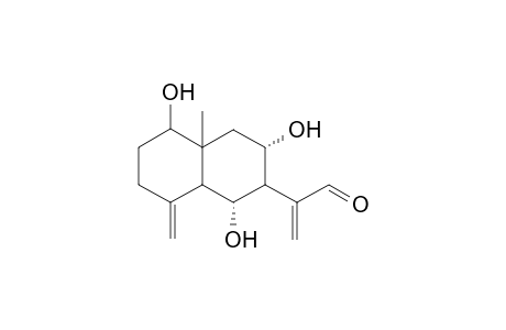 1,3,5-Trihydroxy-8-methylene-2-[1'-formylethenyl]-10-methyl-(decahydro)naphthalene