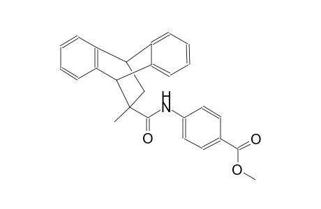 methyl 4-(12-methyl-9,10-dihydro-9,10-ethanoanthracene-12-carboxamido)benzoate