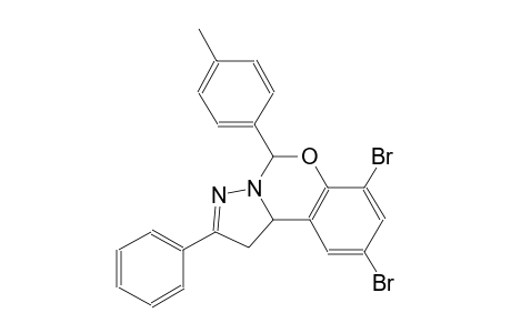 7,9-dibromo-5-(4-methylphenyl)-2-phenyl-1,10b-dihydropyrazolo[1,5-c][1,3]benzoxazine