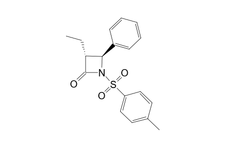 (3R,4S)-3-Ethyl-4-phenyl-3-tosylazetidin-2-one