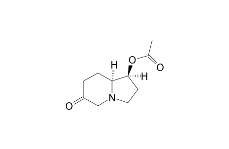 (1S,8aS)-6-Oxooctahydroindolizin-1-ylacetate