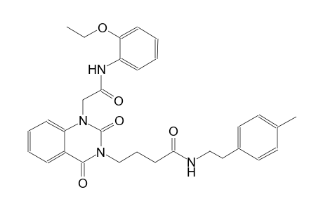 4-(1-[2-(2-ethoxyanilino)-2-oxoethyl]-2,4-dioxo-1,4-dihydro-3(2H)-quinazolinyl)-N-[2-(4-methylphenyl)ethyl]butanamide