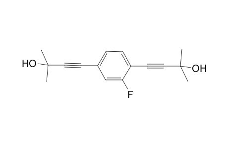 1,4-Bis(2-hydroxy-2-methyl-3-butynyl)-2-fluorobenzene