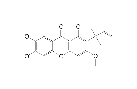1,6,7-TRIHYDROXY-2-(1,1-DIMETHYL-2-PROPENYL)-3-METHOXYXANTHONE