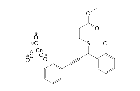 Tricarbonyl-{1-[1'-(2"-<methoxycarbonyl>ethylthio)-3'-phenylpropargyl]-2-chlorophenyl}-chromium
