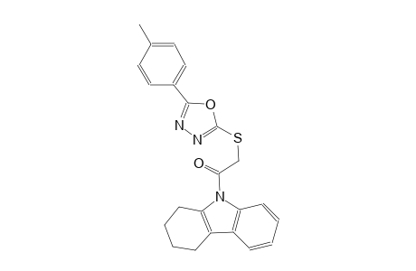 5-(4-methylphenyl)-1,3,4-oxadiazol-2-yl 2-oxo-2-(1,2,3,4-tetrahydro-9H-carbazol-9-yl)ethyl sulfide