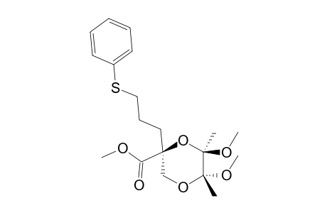 Methyl (2S,5R,6R)-5,6-Dimethoxy-5,6-dimethyl-2-[3-(phenylsulfanyl)propyl][1,4]dioxane-2-carboxylate