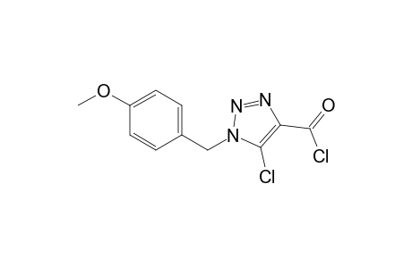 5-chloranyl-1-[(4-methoxyphenyl)methyl]-1,2,3-triazole-4-carbonyl chloride