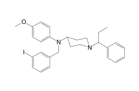N-3-Iodobenzyl-N-4-methoxyphenyl-1-(1-phenylpropyl)piperidin-4-amine