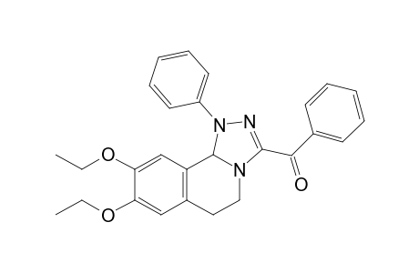 3-Benzoyl-8,9-diethoxy-1,5,6,10b-tetrahydro-1-phenyl-(1,2,4)-triazolo[3,4-a]isoquinoline
