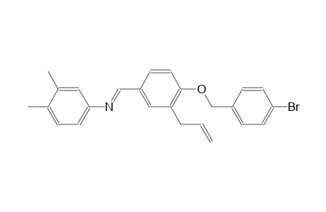 benzenamine, N-[(E)-[4-[(4-bromophenyl)methoxy]-3-(2-propenyl)phenyl]methylidene]-3,4-dimethyl-