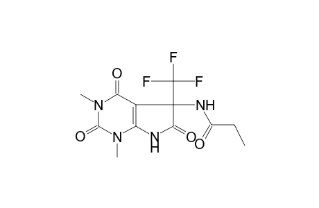 N-[1,3-dimethyl-2,4,6-trioxo-5-(trifluoromethyl)-2,3,4,5,6,7-hexahydro-1H-pyrrolo[2,3-d]pyrimidin-5-yl]propanamide