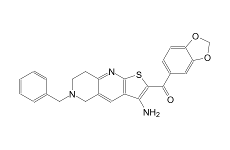 methanone, [3-amino-5,6,7,8-tetrahydro-6-(phenylmethyl)thieno[2,3-b]1,6-naphthyridin-2-yl]-1,3-benzodioxol-5-yl-