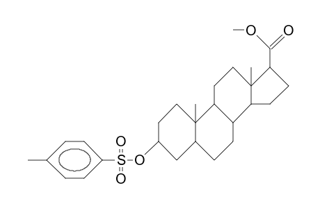 3a-Tosyloxy-5b-androstane-17b-carboxylic acid, methyl ester