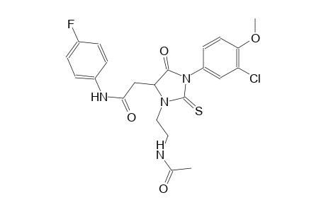 4-imidazolidineacetamide, 3-[2-(acetylamino)ethyl]-1-(3-chloro-4-methoxyphenyl)-N-(4-fluorophenyl)-5-oxo-2-thioxo-