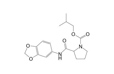 isobutyl 2-[(1,3-benzodioxol-5-ylamino)carbonyl]-1-pyrrolidinecarboxylate