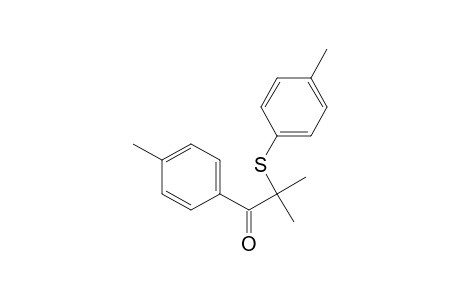 1-Propanone, 2-methyl-1-(4-methylphenyl)-2-[(4-methylphenyl)thio]-