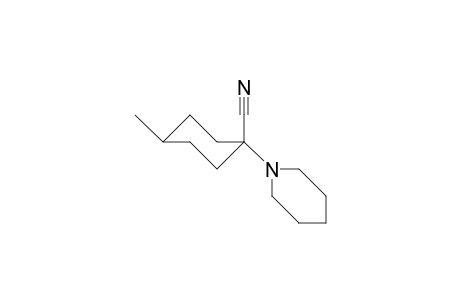 trans-4-Methyl-1(R)-piperidino-cyclohexanenitrile