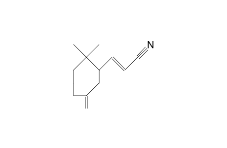 (E)-3-(2',2'-Dimethyl-6-methylene-cycloheptyl)-propenonitrile