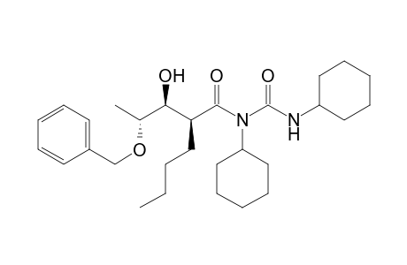 N-[(Cyclohexylamino)carbonyl]-N-cyclohexyl-2-butyl-4-benzyloxy-3-hydroxypentanamide