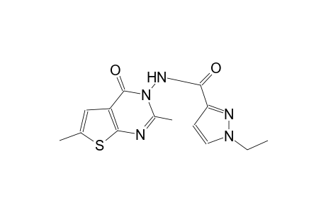 N-(2,6-dimethyl-4-oxothieno[2,3-d]pyrimidin-3(4H)-yl)-1-ethyl-1H-pyrazole-3-carboxamide