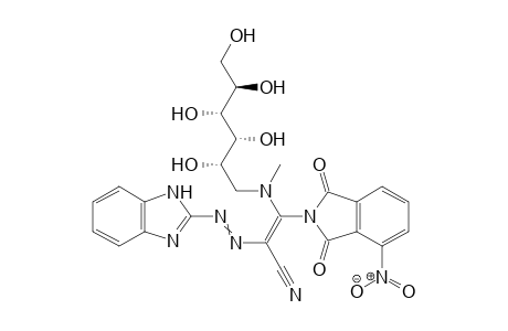 (2E)-2-((1H-benzo[d]imidazol-2-yl)diazenyl)-3-(methyl((2S,3R,4R,5R)-2,3,4,5,6-pentahydroxyhexyl)amino)-3-(4-nitro-1,3-dioxoisoindolin-2-yl)acrylonitrile