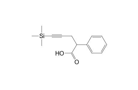 2-Phenyl-5-trimethylsilyl-pent-4-ynoic acid