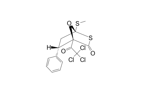 1-(METHYLTHIO)-ENDO-5-PHENYL-4-(TRICHLOROACETYL)-7-OXA-2-THIABICYCLO-[2.2.1]-HEPTANE-3-ONE