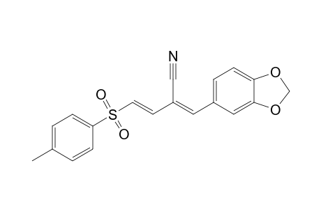 3-Cyano-1-(p-toluenesulfonyl)-4-(3,4-methylenedioxyphenyl)-1,3-butadiene