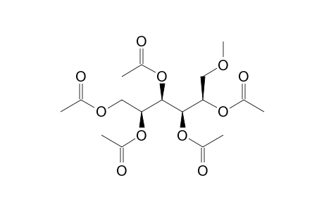 6-O-methyl-1,2,3,4,5-penta-o-acetyl glucitol