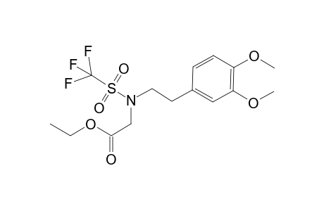Ethyl N-[2-(3,4-Dimethoxyphenyl)ethyl]-N-(trifluoromethanesulfonylamino)ethanoate