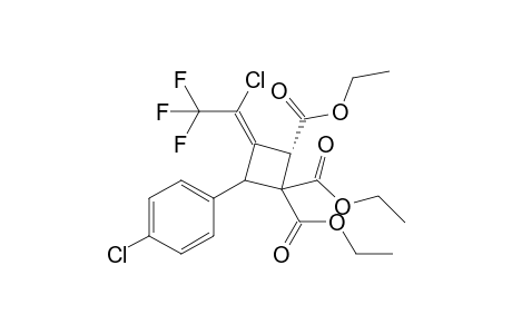 4-(1-Chloro-2,2,2-trifluoroethylidene)-3-(4-chlorophenyl)cyclobutane-1,1,2-tricarboxylate