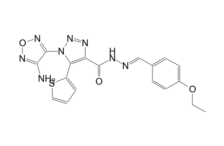 1-(4-amino-1,2,5-oxadiazol-3-yl)-N'-[(E)-(4-ethoxyphenyl)methylidene]-5-(2-thienyl)-1H-1,2,3-triazole-4-carbohydrazide