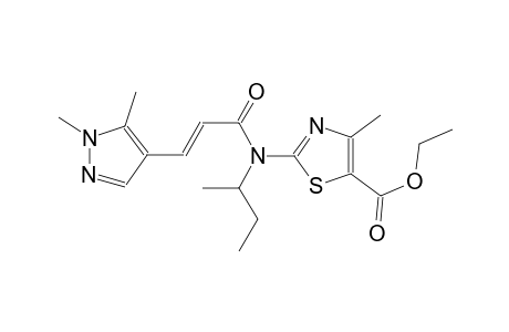 ethyl 2-{sec-butyl[(2E)-3-(1,5-dimethyl-1H-pyrazol-4-yl)-2-propenoyl]amino}-4-methyl-1,3-thiazole-5-carboxylate