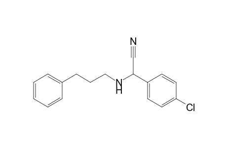 2-(4-Chlorophenyl)-2-(3-phenylpropylamino)acetonitrile