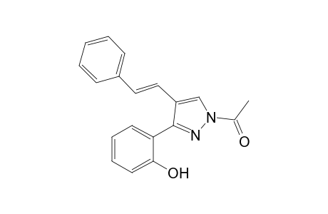 (E)-1-Acetyl-3-(2'-hydroxyphenyl)-4-styryl-1H-pyrazole